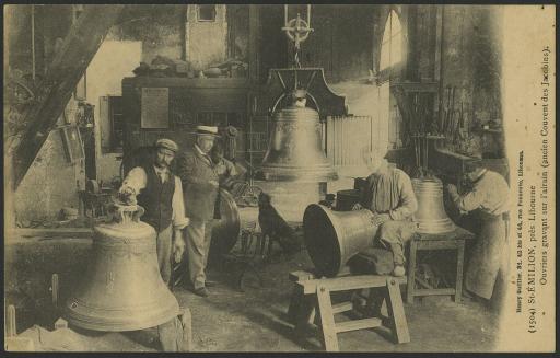 Saint-Emilion. - l'atelier de fonderie pour la fabrique des cloches, situé dans l'ancien couvent des Jacobins.